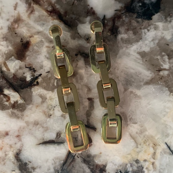 Eddie Borgo 12k Gold Vermeil Chain Link Earrings - Picture 7 of 10